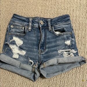 Stylish Blue Denim Women's Shorts